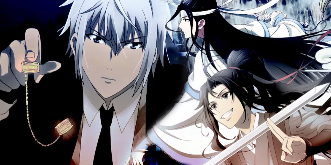 Split image of Ki Tanmoku from Spiritpact, Mo Dao Zu Shi, and Lan Xichen