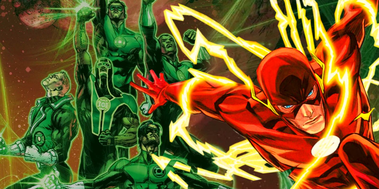 Flash and Green Lanterns