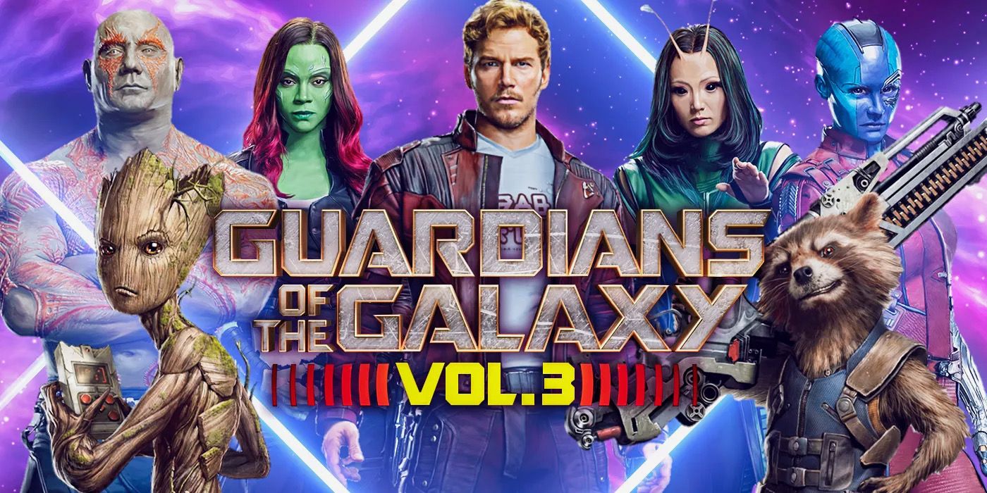 The main cast featured in the Guardian of the Galaxy Vol. 3 poster