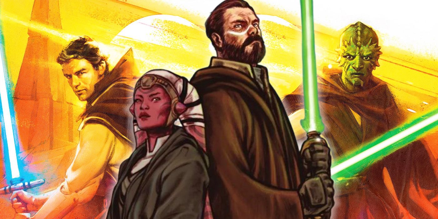 Jedi com sabres de luz em High Republic: Battle Of Jedha