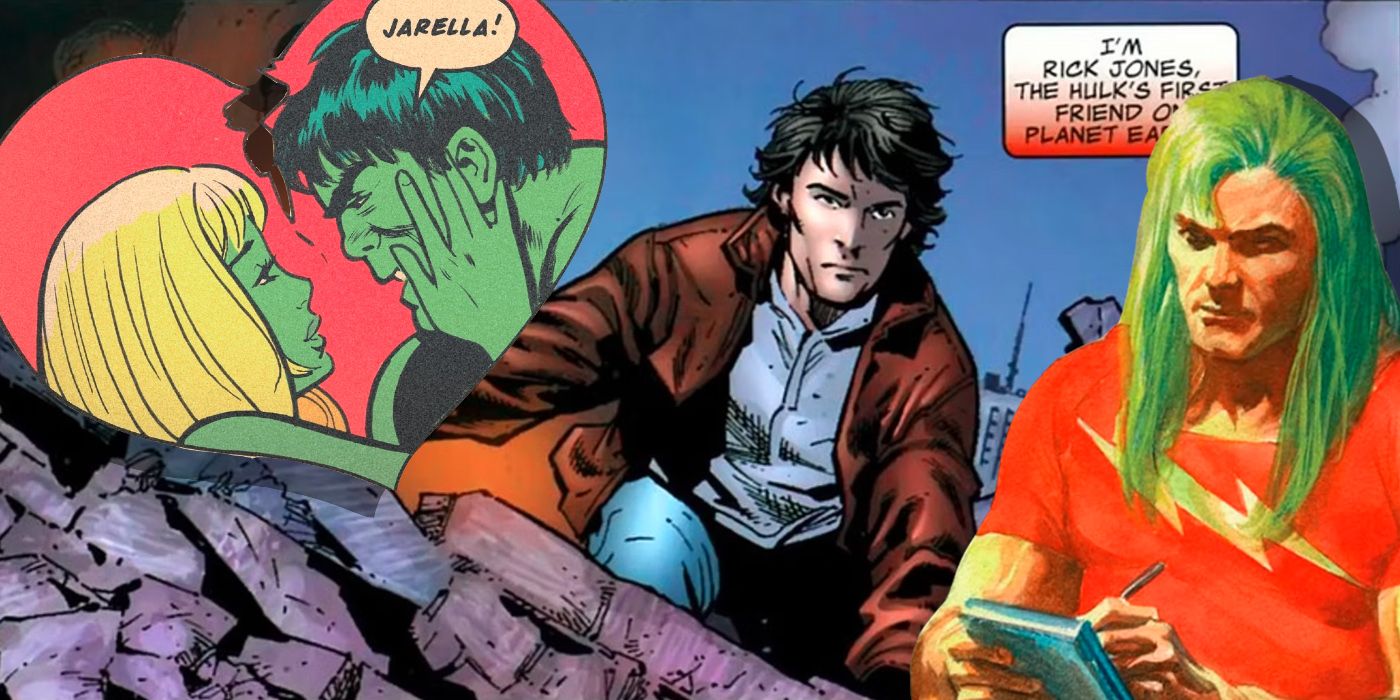 Rick Jones, Doc Samson, and Jarella in Hulk comics