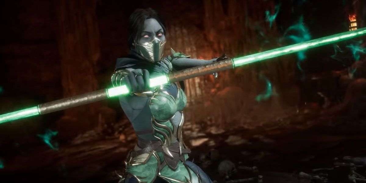 Jade as a revived revenant in Mortal Kombat 11.