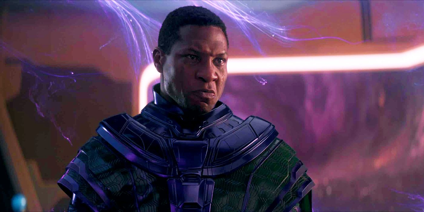 Kang (Jonathan Majors) gets angry in Ant-Man and the Wasp: Quantumania.