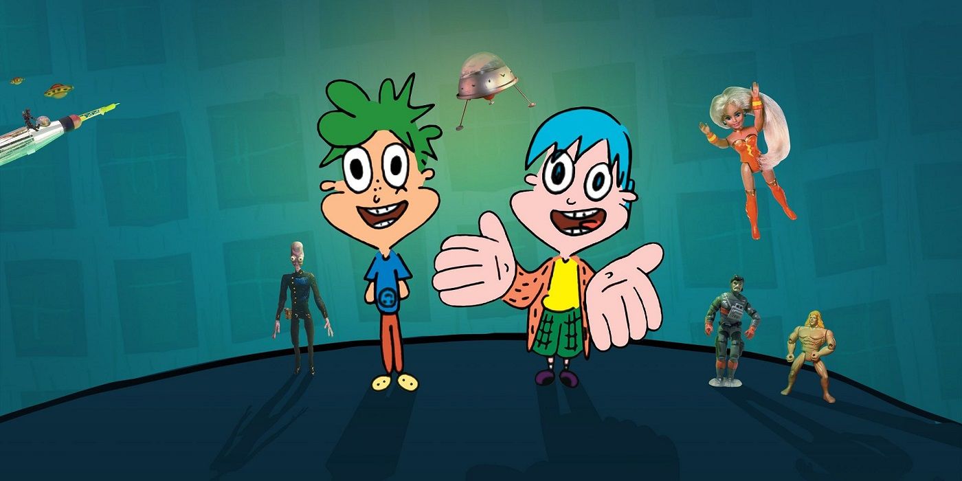 Vários personagens Kablam aparecem neste pôster.