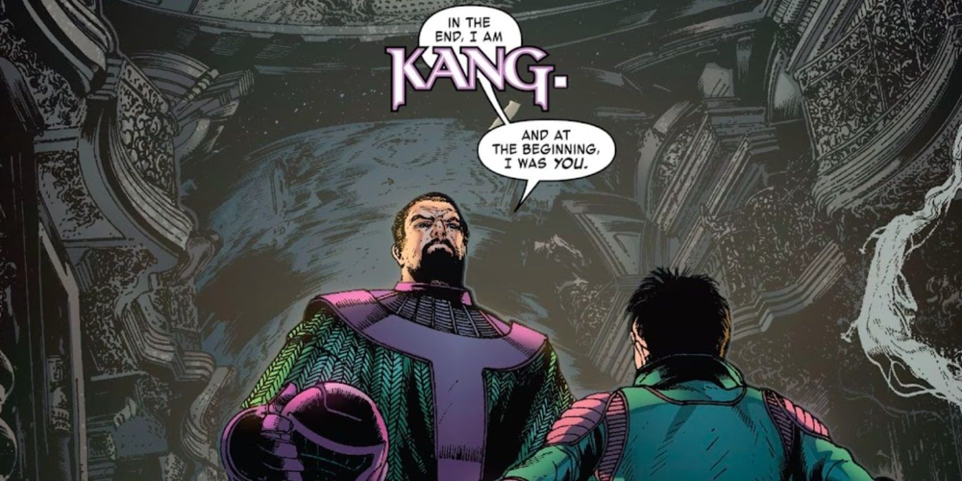 An older Kang introduces himself to young Nathaniel Richards