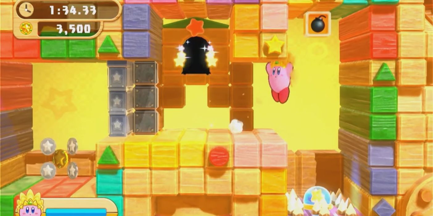 estágio de desafio de luxo kirby dream land