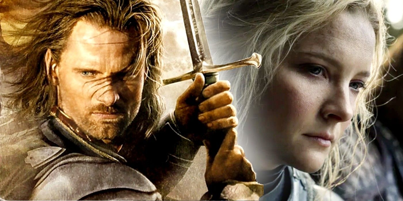 Aragorn in The Lord of the Rings and Galadriel in The Rings of Power