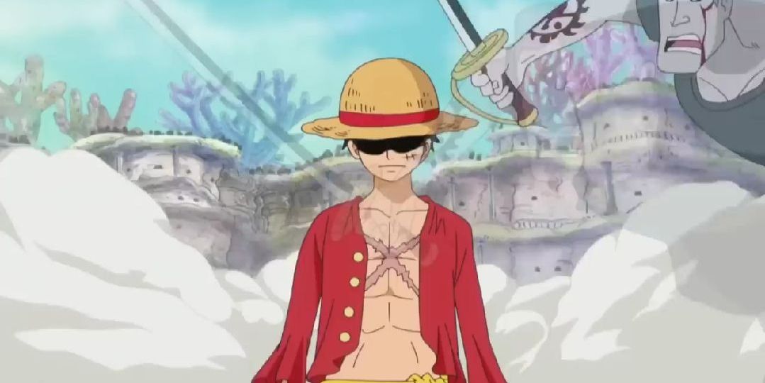 Luffy Uses Haki in Fishman Island