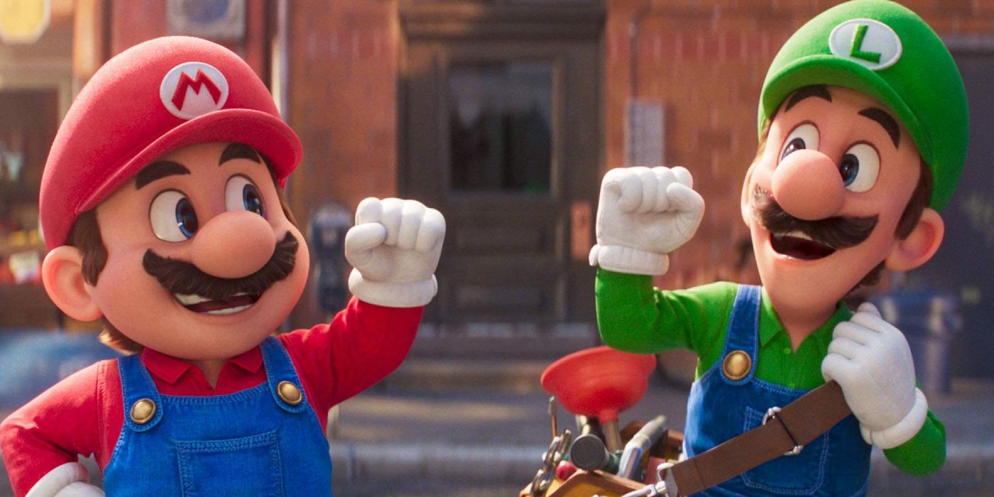 Mario and Luigi in the 2023 Mario movie.