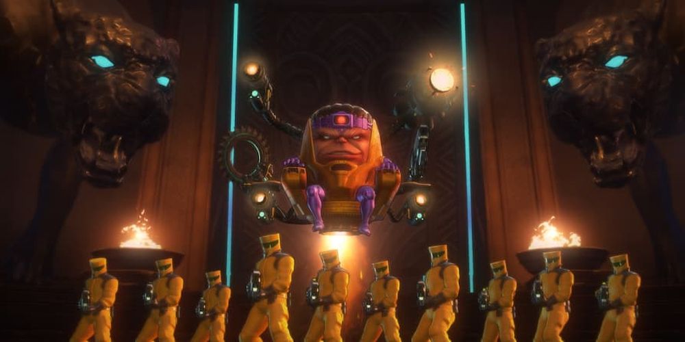 Modok attacks with AIM army in Marvel Ultimate Alliance 3: The Black Order