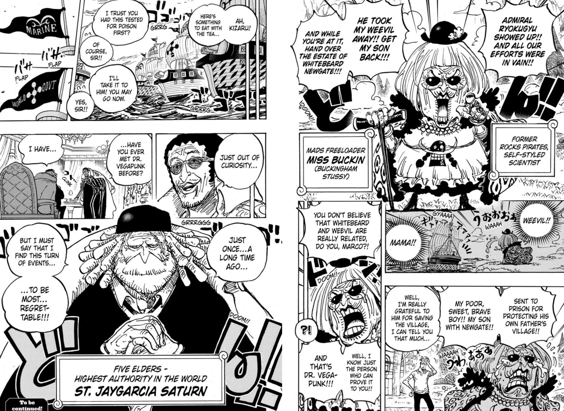 One Piece Chapter 1073 Pages 14-15