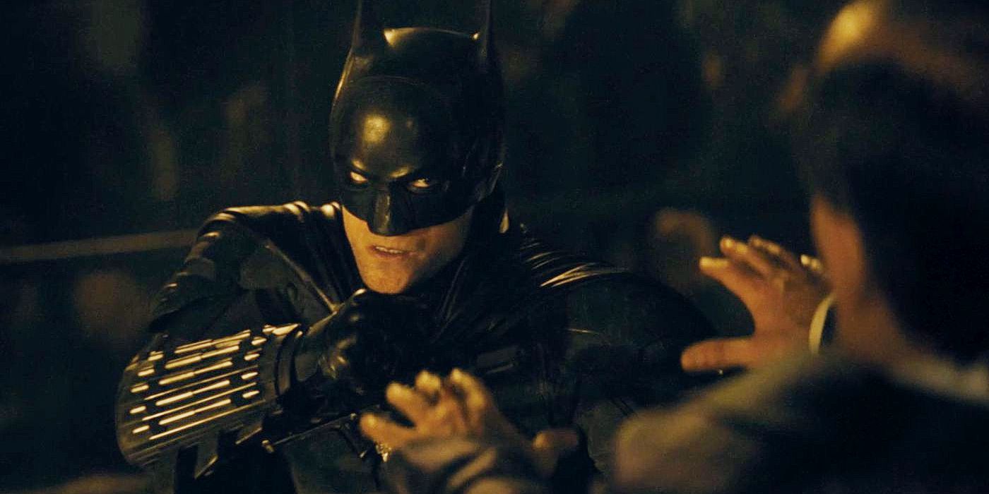 Robert Pattinson retrata o papel de Bruce Wayne/Batman no filme Batman.