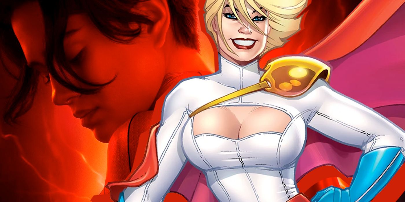 Sasha Calle as Supergirl in The Flash juxtaposed with Power Girl