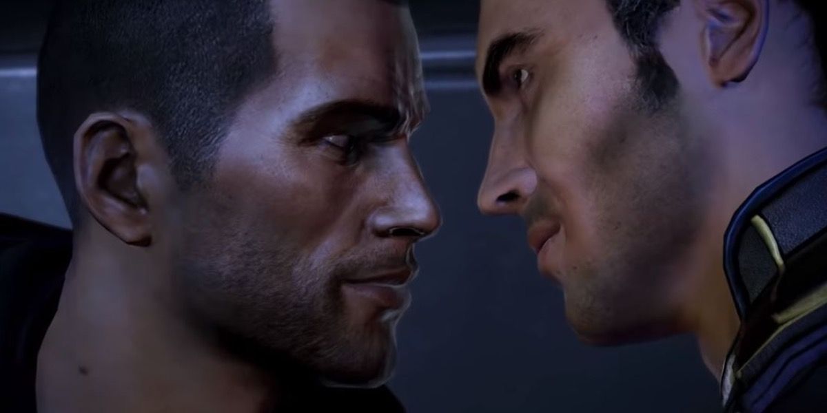 Kaidan and Shepard in Mass Effect