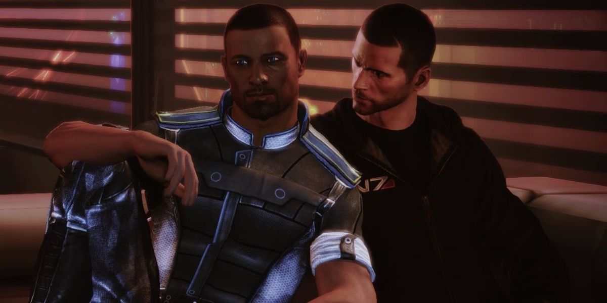 Shepard and Cortez in Mass Effect