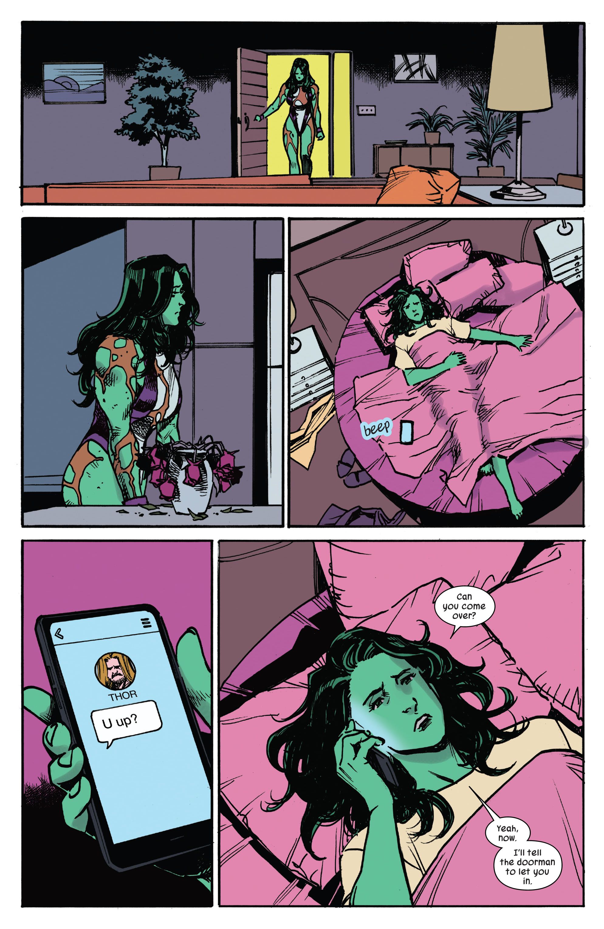 She-Hulk recebe uma chamada de booty