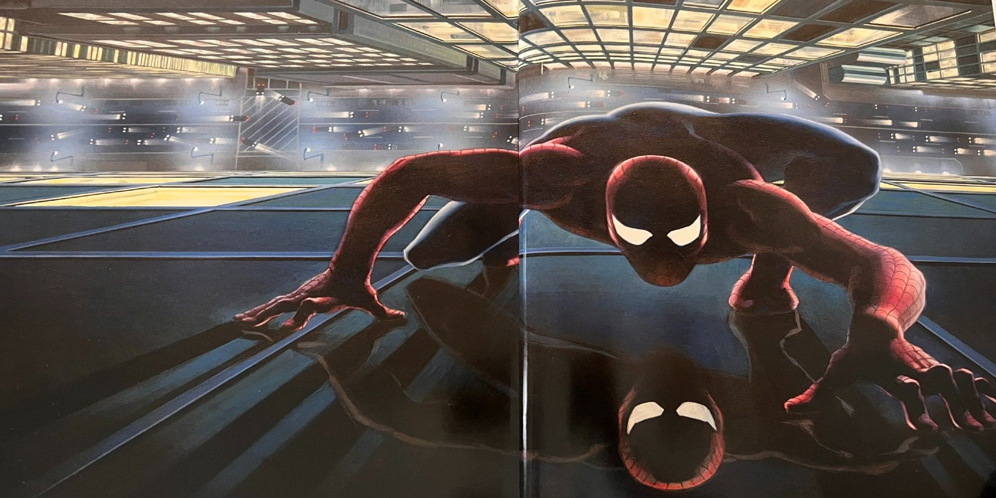 Spider-Man concept art by director James Cameron for planned 1990s Spider-Man film