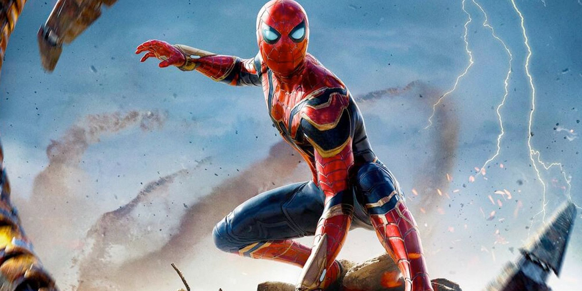 Spider-Man takes signature stance in image from Spider-Man: No Way Home