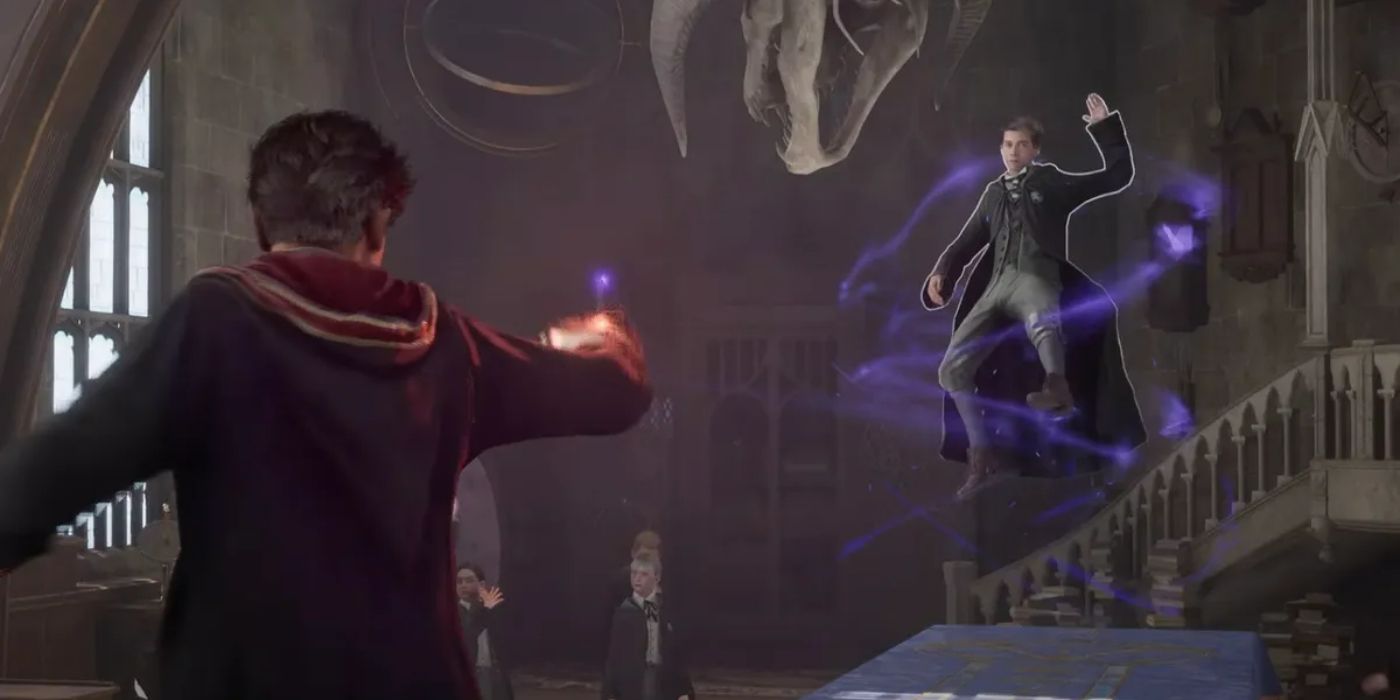 Student combat in Hogwarts Legacy