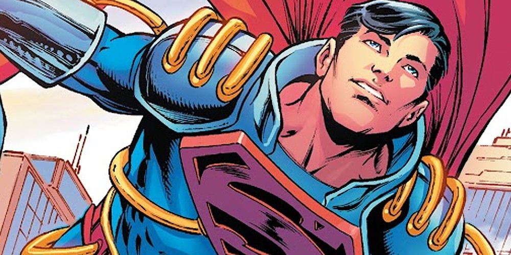 Superboy-Prime flying in Dark Nights: Death Metal The Secret Origin in DC Comics