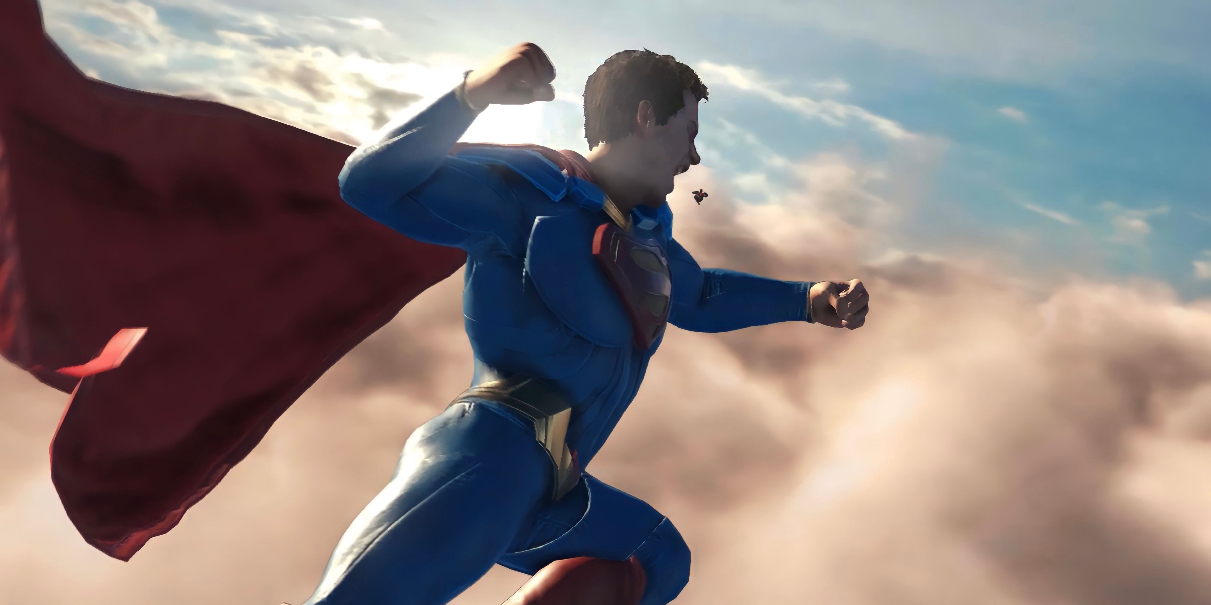 Superman flying high in the Injustice game