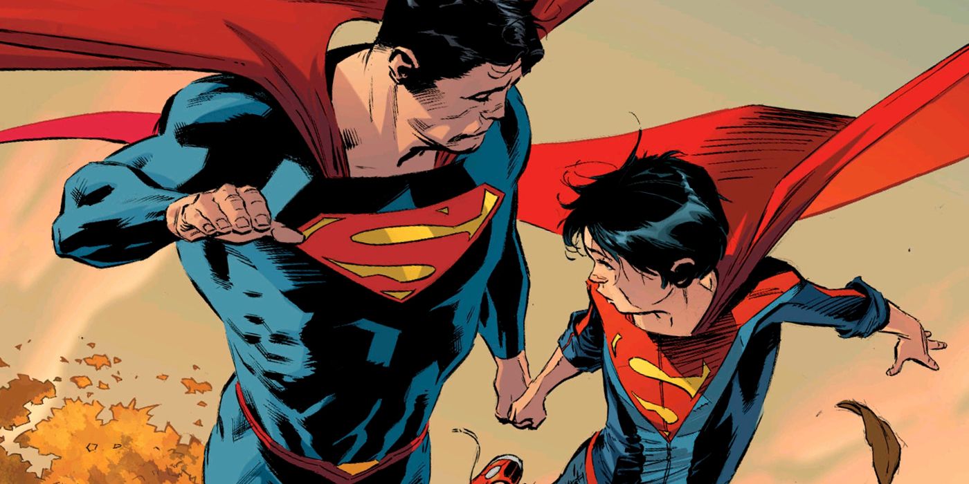 Superman com Superboy de Jon Kent em Rebirth da DC Comics