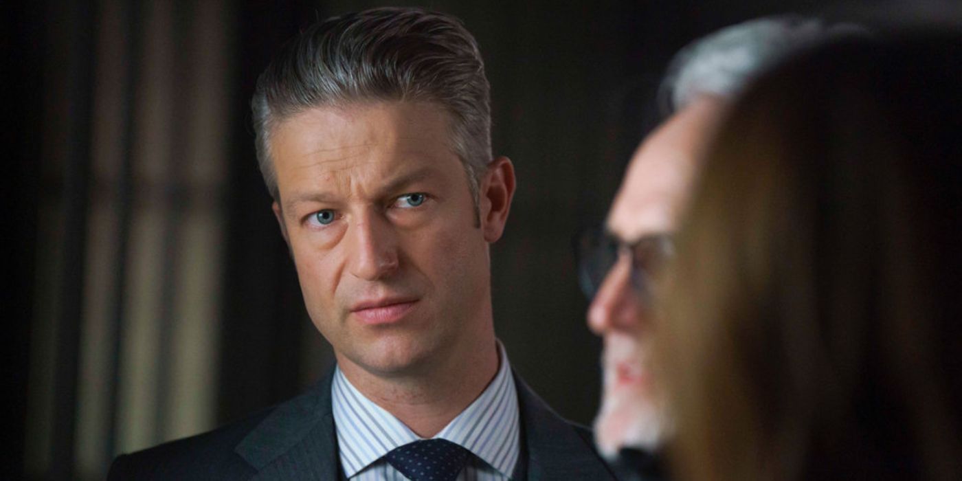 svu s24 e15 carisi looks at Benson and Pence in profile