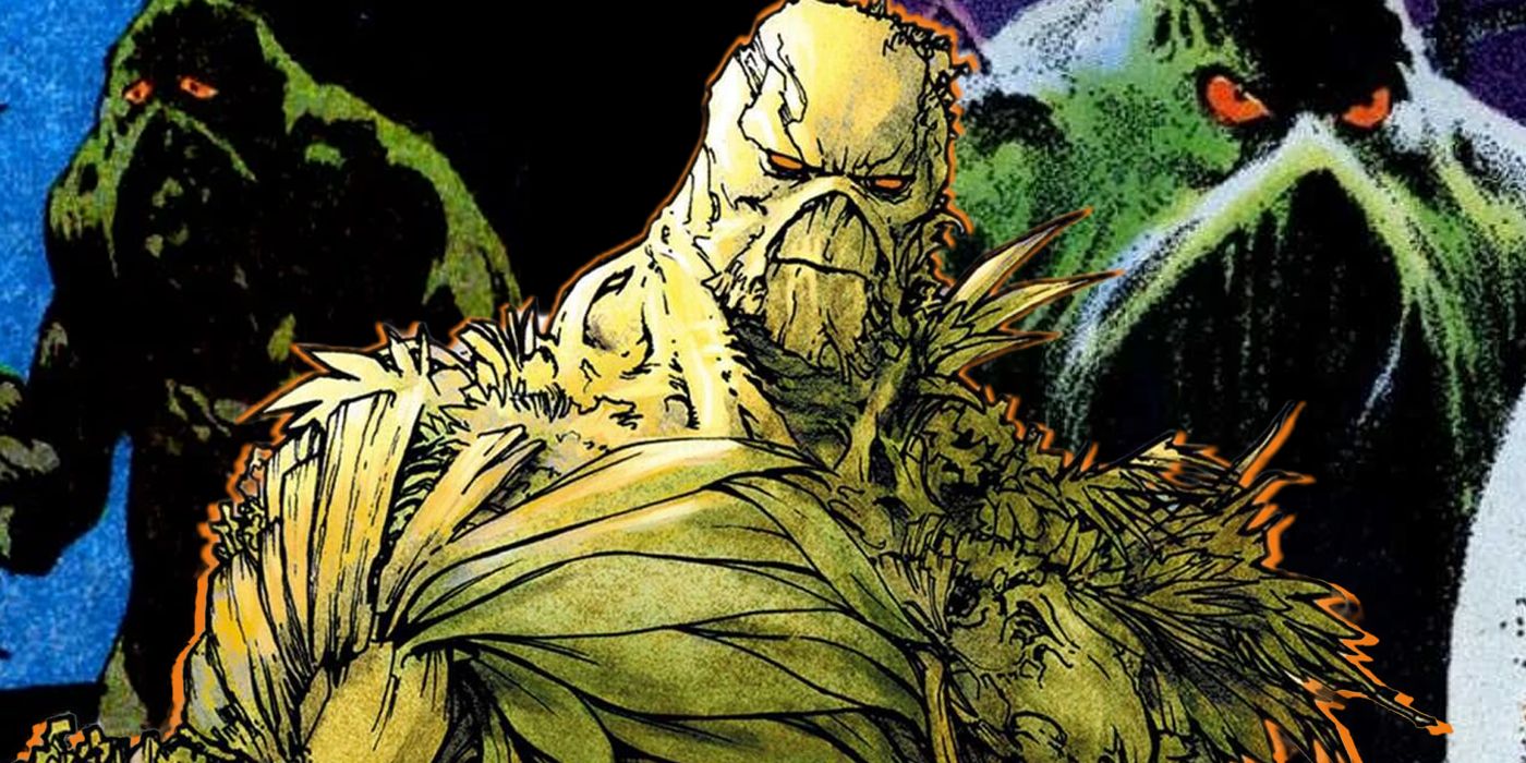A collage of Swamp Thing images from DC Comics 