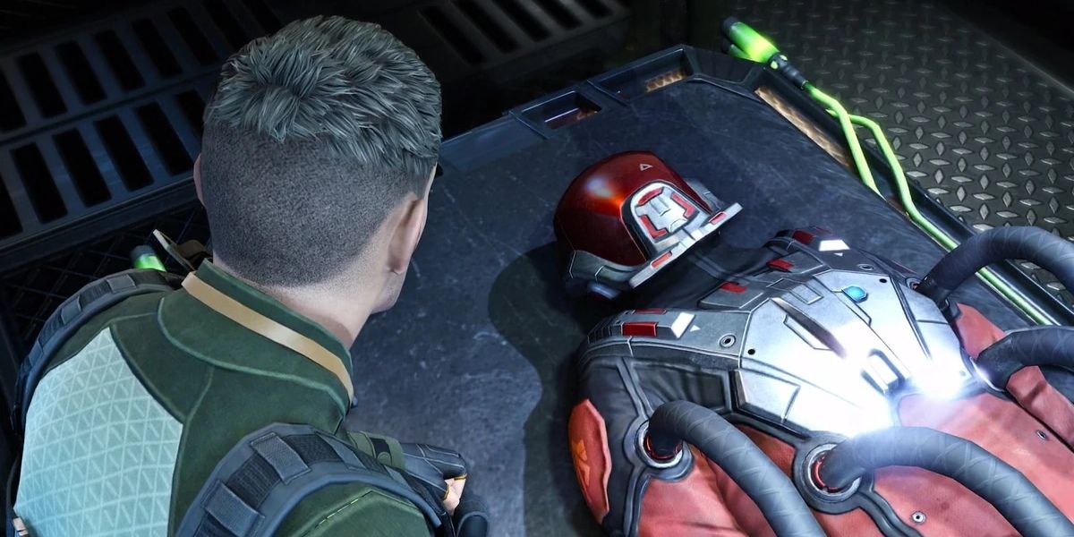 Bradford reviving the Commander in XCOM 2