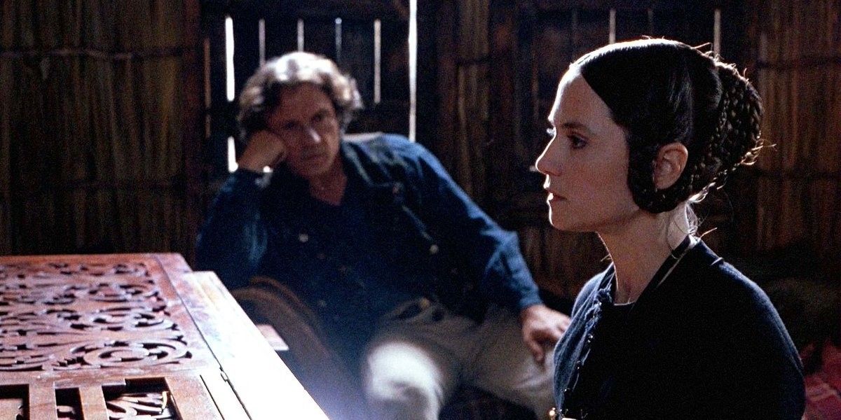 Holly Hunter as Ada and Harvey Keitel as George in The Piano