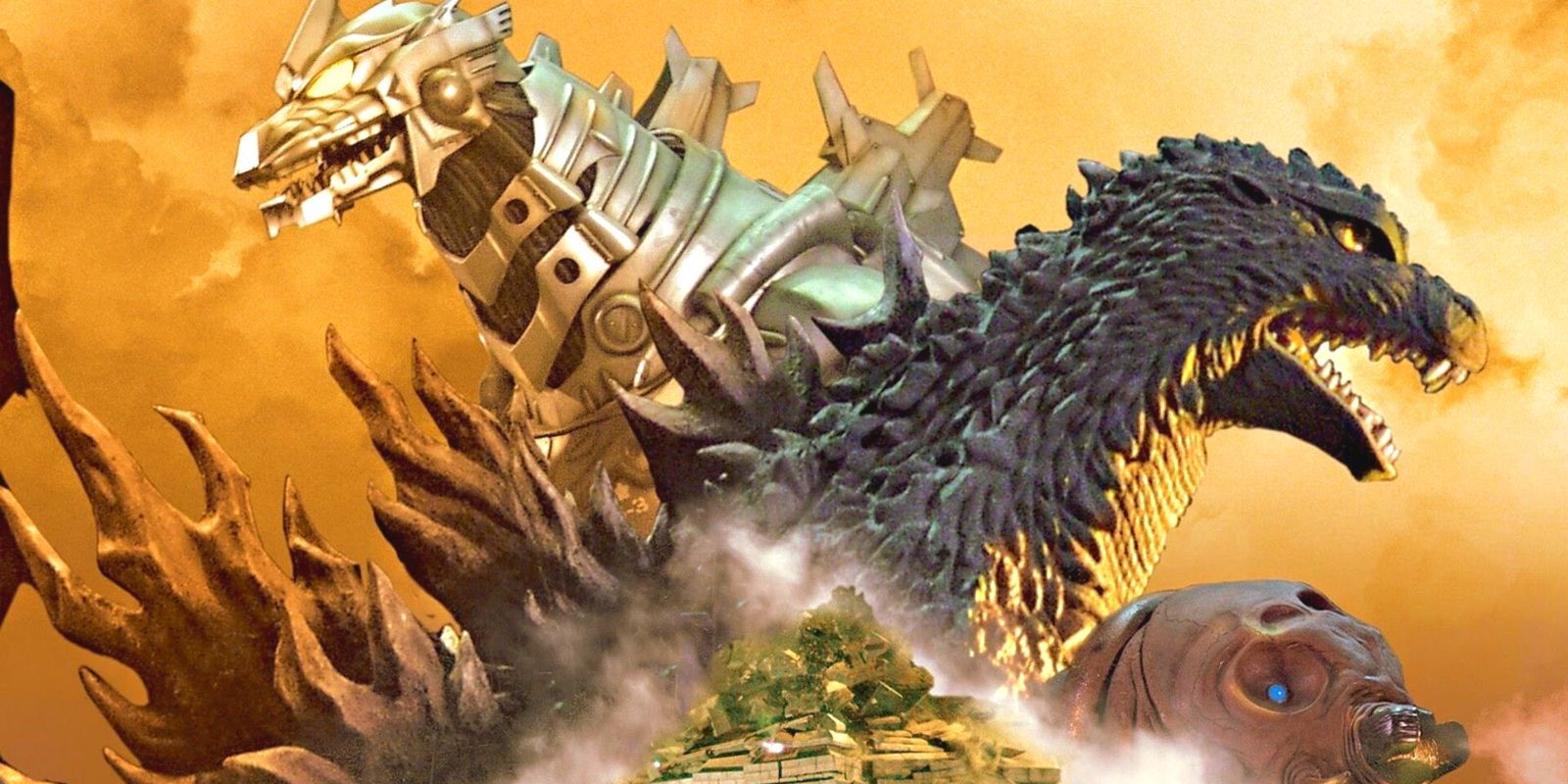 Godzilla, Mecha-Godzilla and Mothra in Tokyo S.O.S