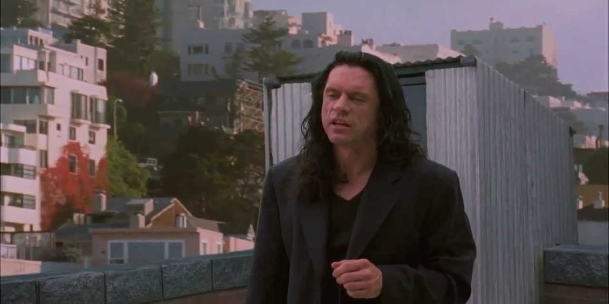 Tommy Wiseau's infamous "Oh hi Mark" scene in The Room movie