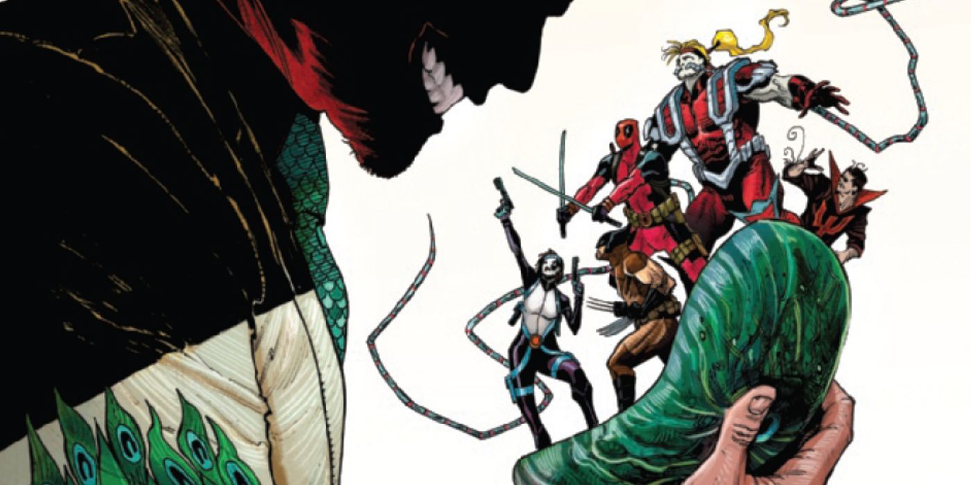x-force with deadpool, domino, wolverine and more