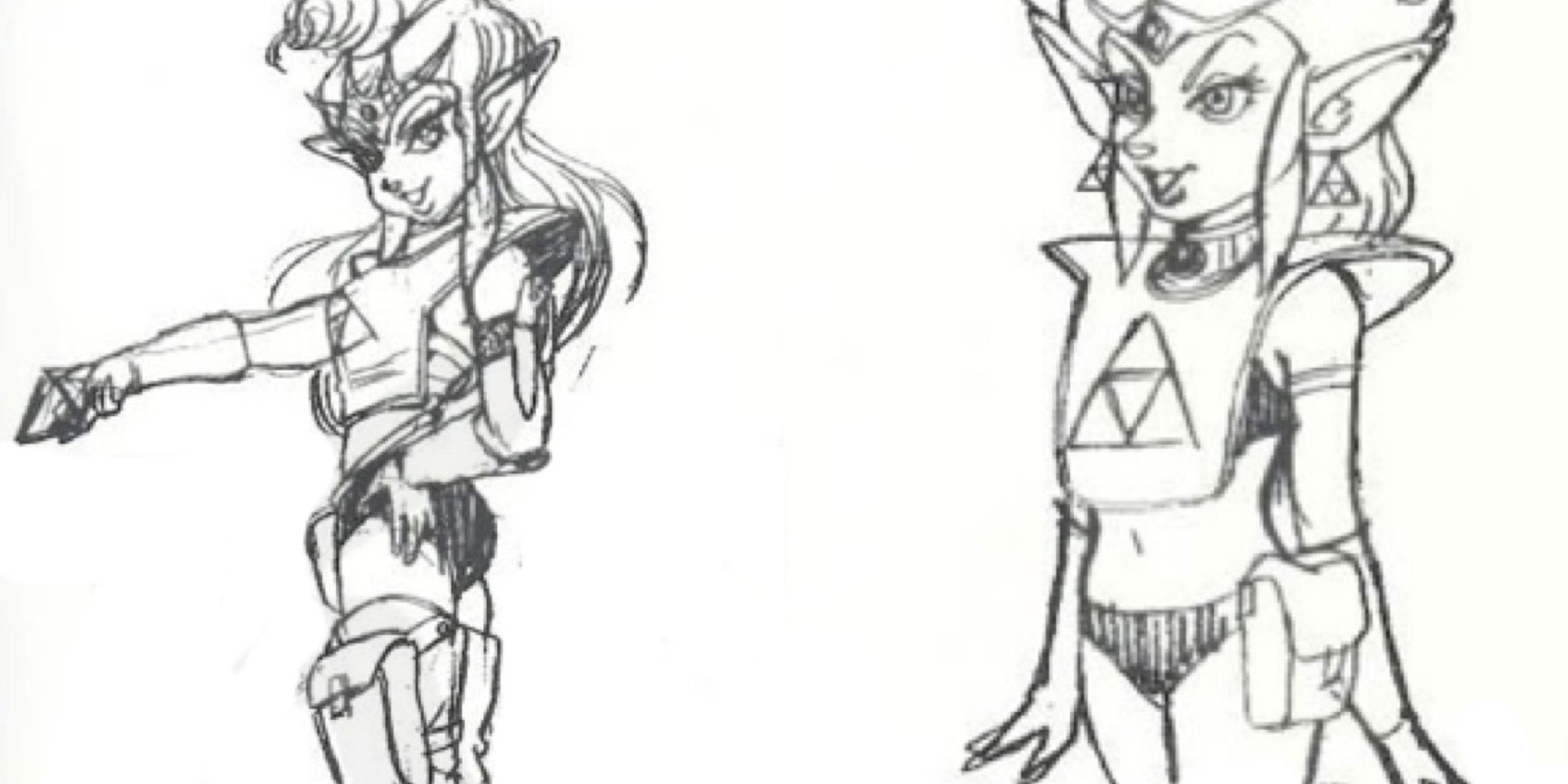 Futuristic Zelda concept art from the legend of Zelda a link to the past in Hyrule historia