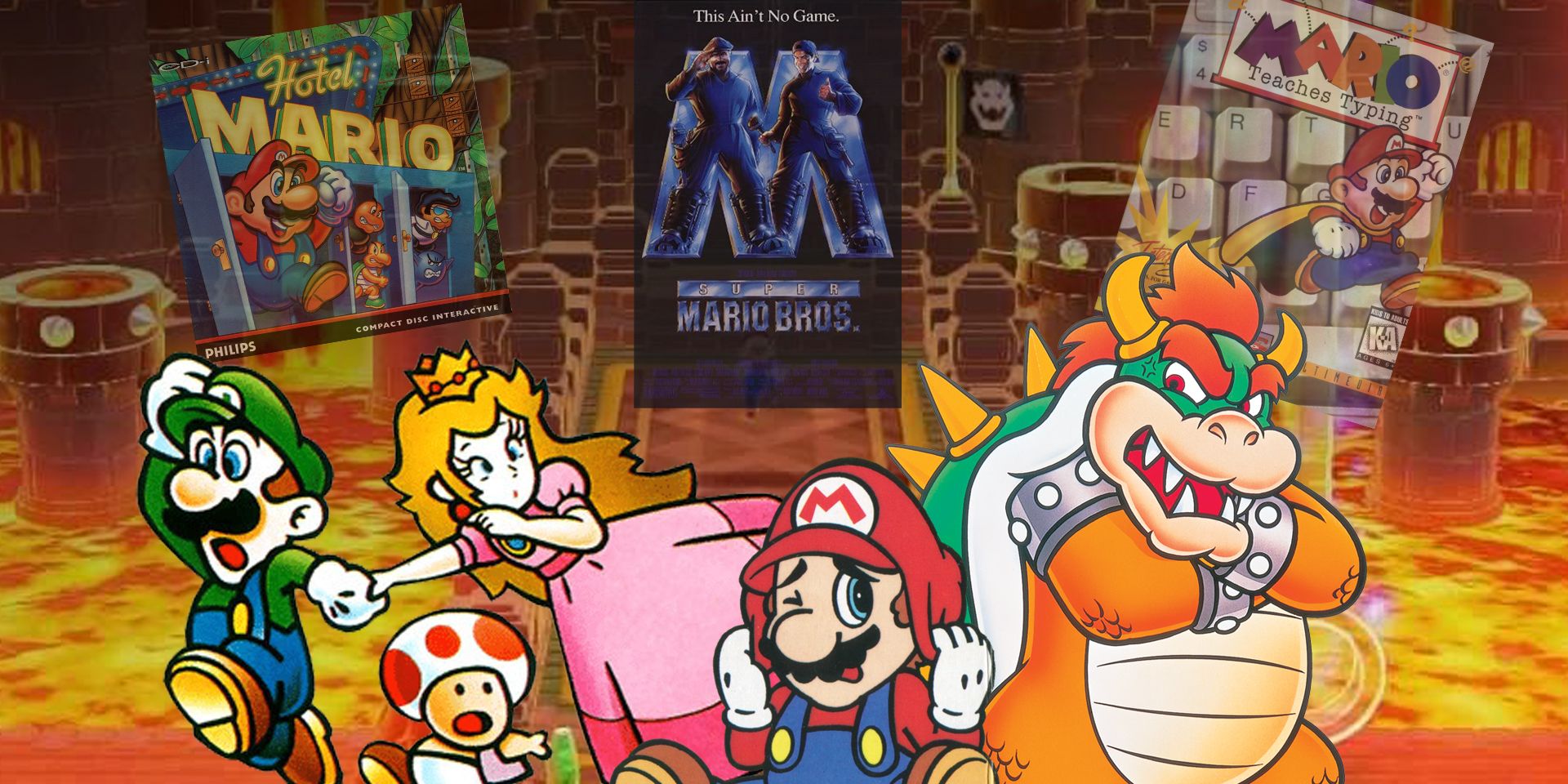 Mario and friends look away despondently from the franchises' biggest blunders.