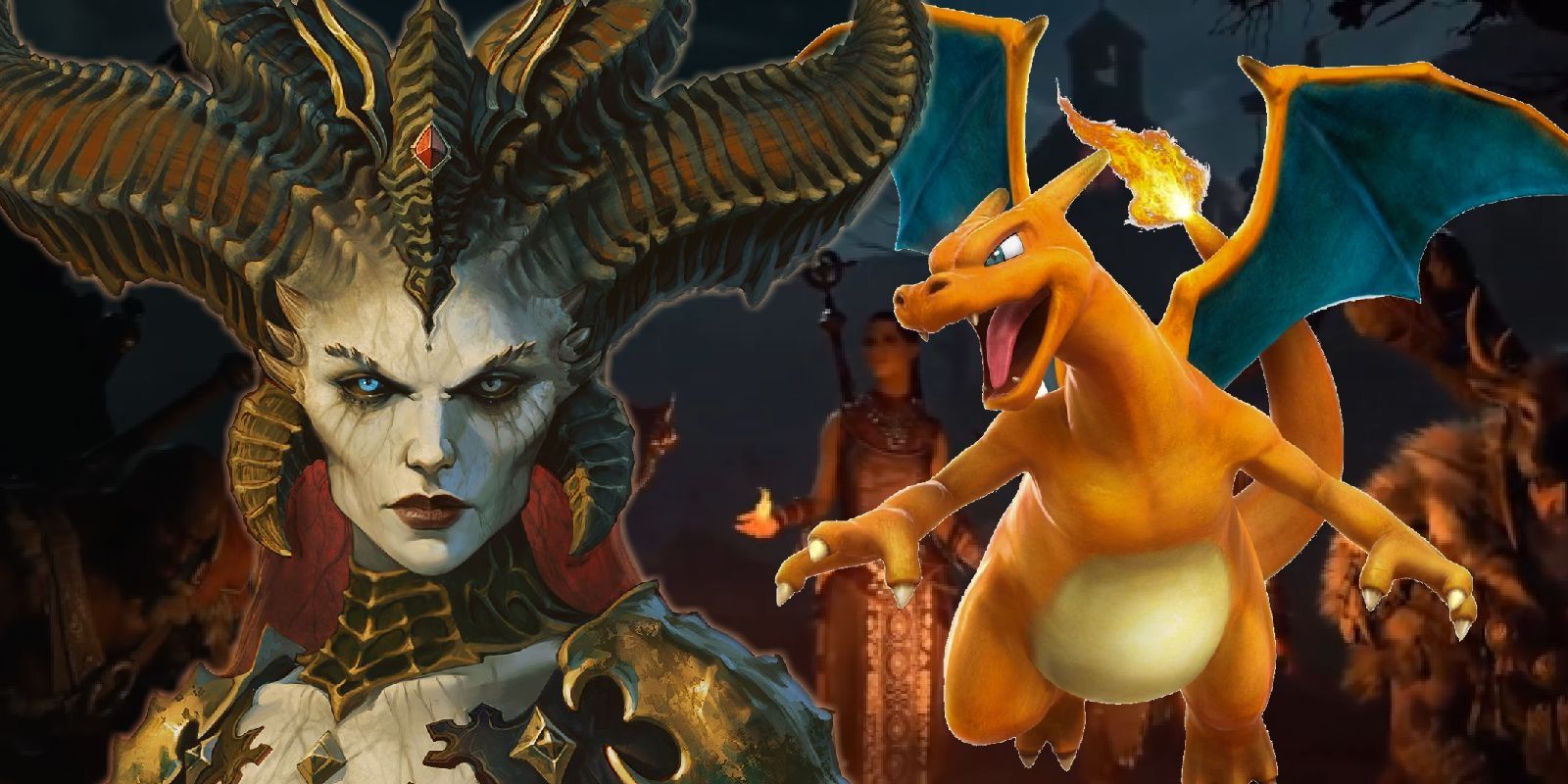 Diablo IV's Lilith and Pokemon Scarlet and Violet's Charizard