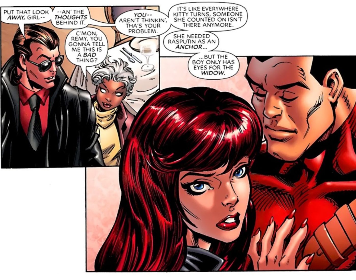 Colossus Black Widow X-Men Forever Relationship
