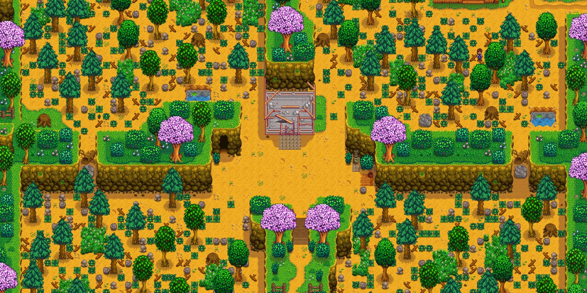 The best farm layout in Stardew Valley is four corners. Here's why ...