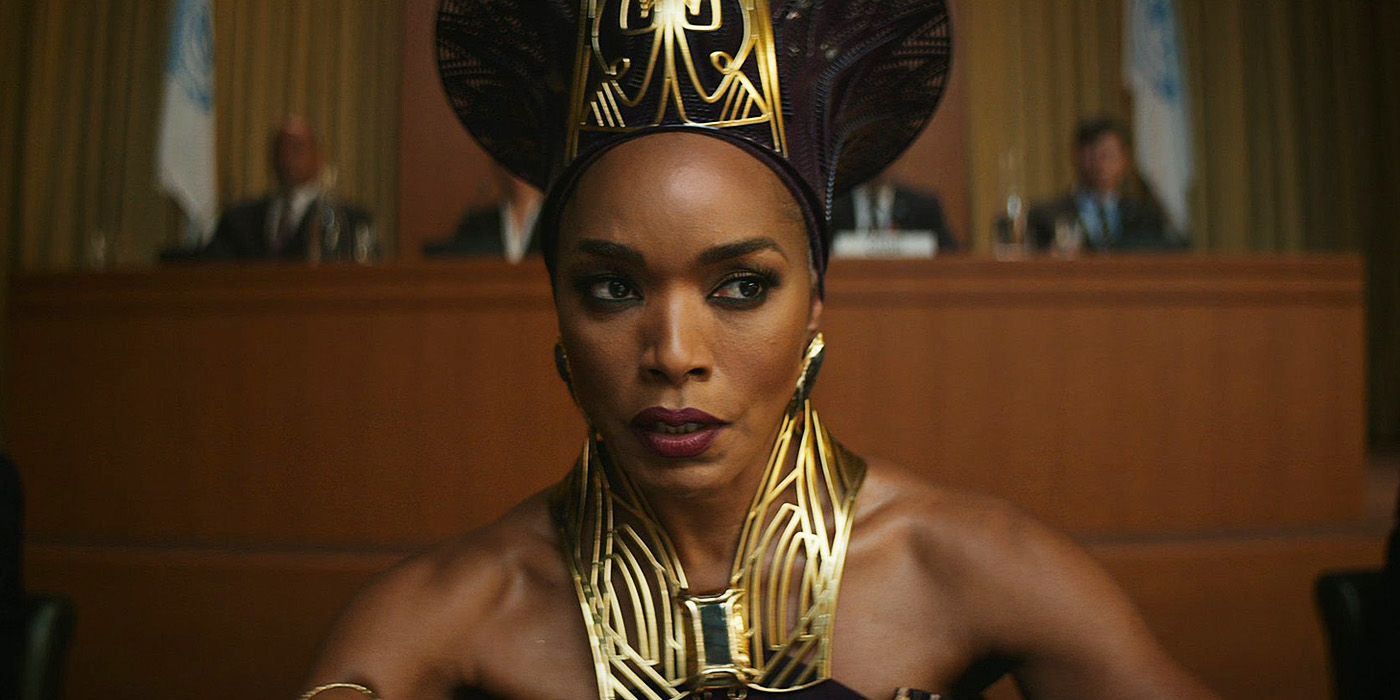 Angela Bassett as Queen Ramonda in Black Panther: Wakanda Forever.
