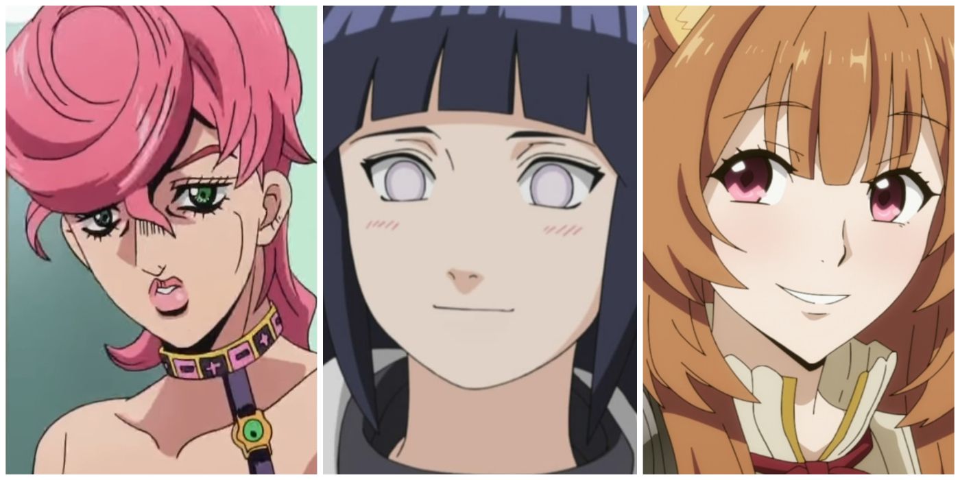 Trish from JJBA, Hinata from Naruto, and Raphtalia from The Rising of the Shield Hero.