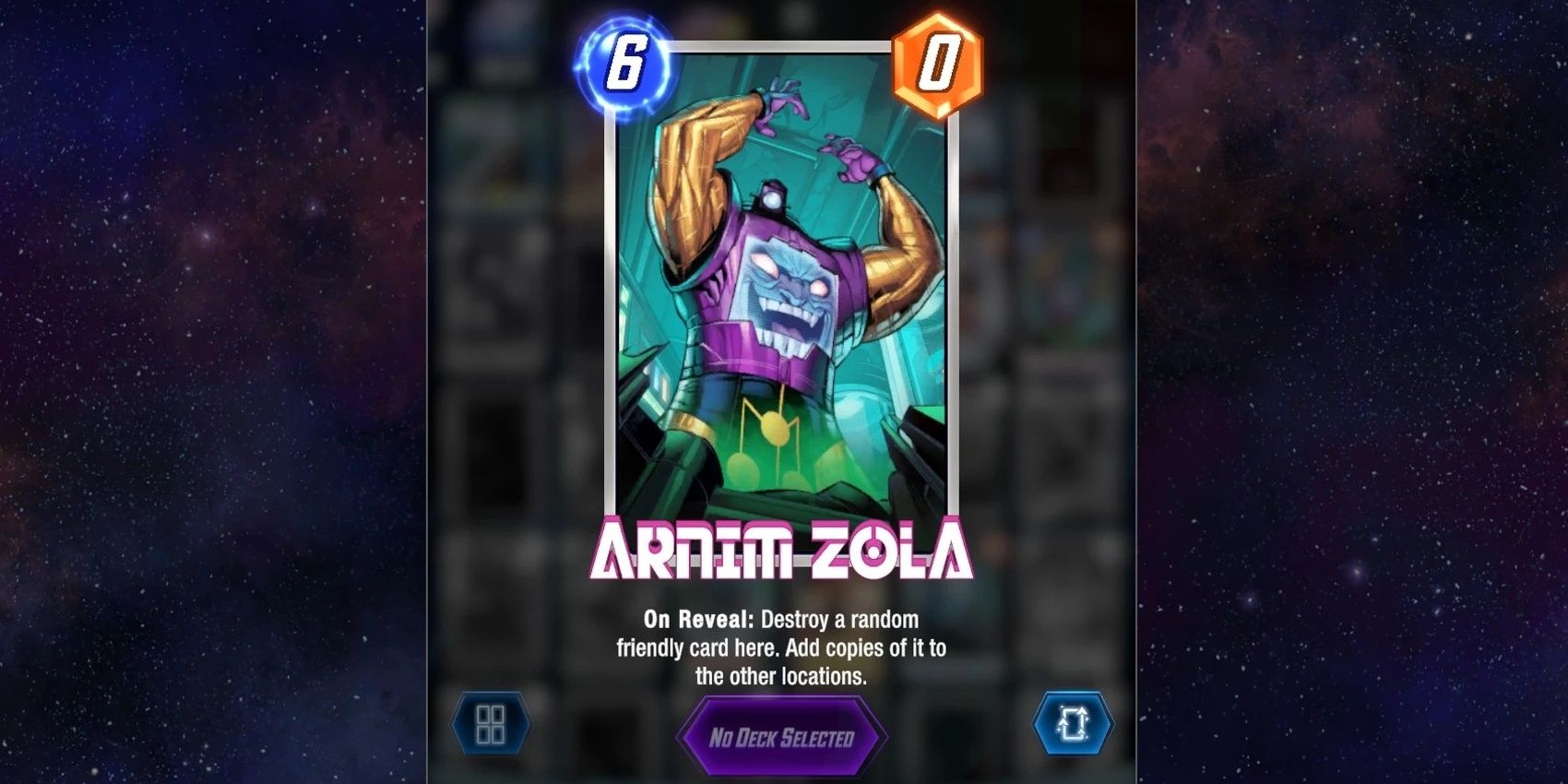 Arnim Zola em Marvel Snap