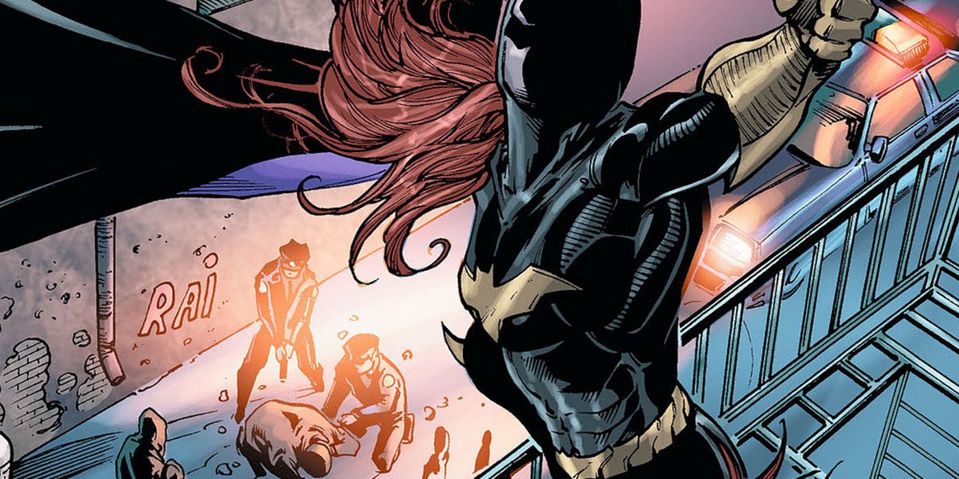Batgirl foils a mugging in Gotham. 