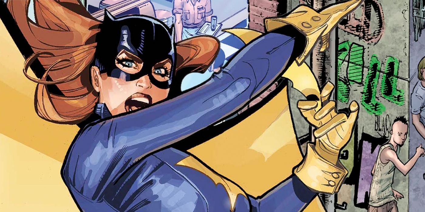 Batgirl wears her purple and yellow Burnside costume in DC Comics