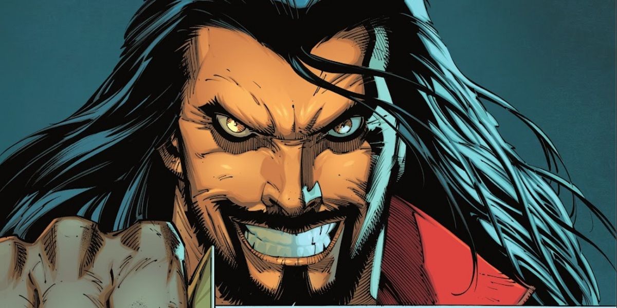 Vandal Savage gives a menacing grin on the cover of Batman Gotham Knights Gilded City #6
