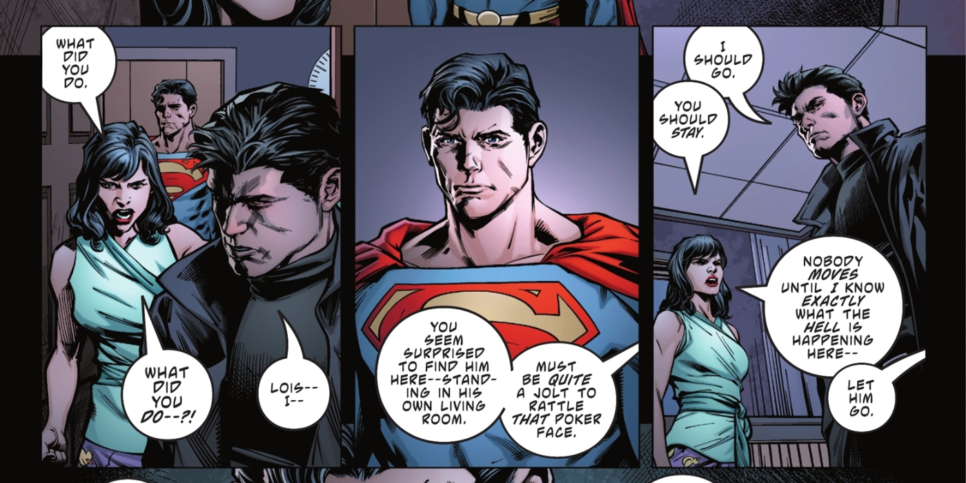 Batman e Lois discutem Superman em Lost