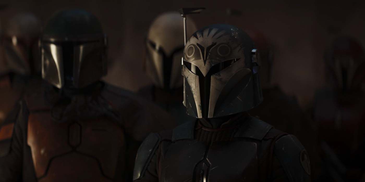 Bo-Katan respondendo à pergunta do Armorer em The Mandalorian's 