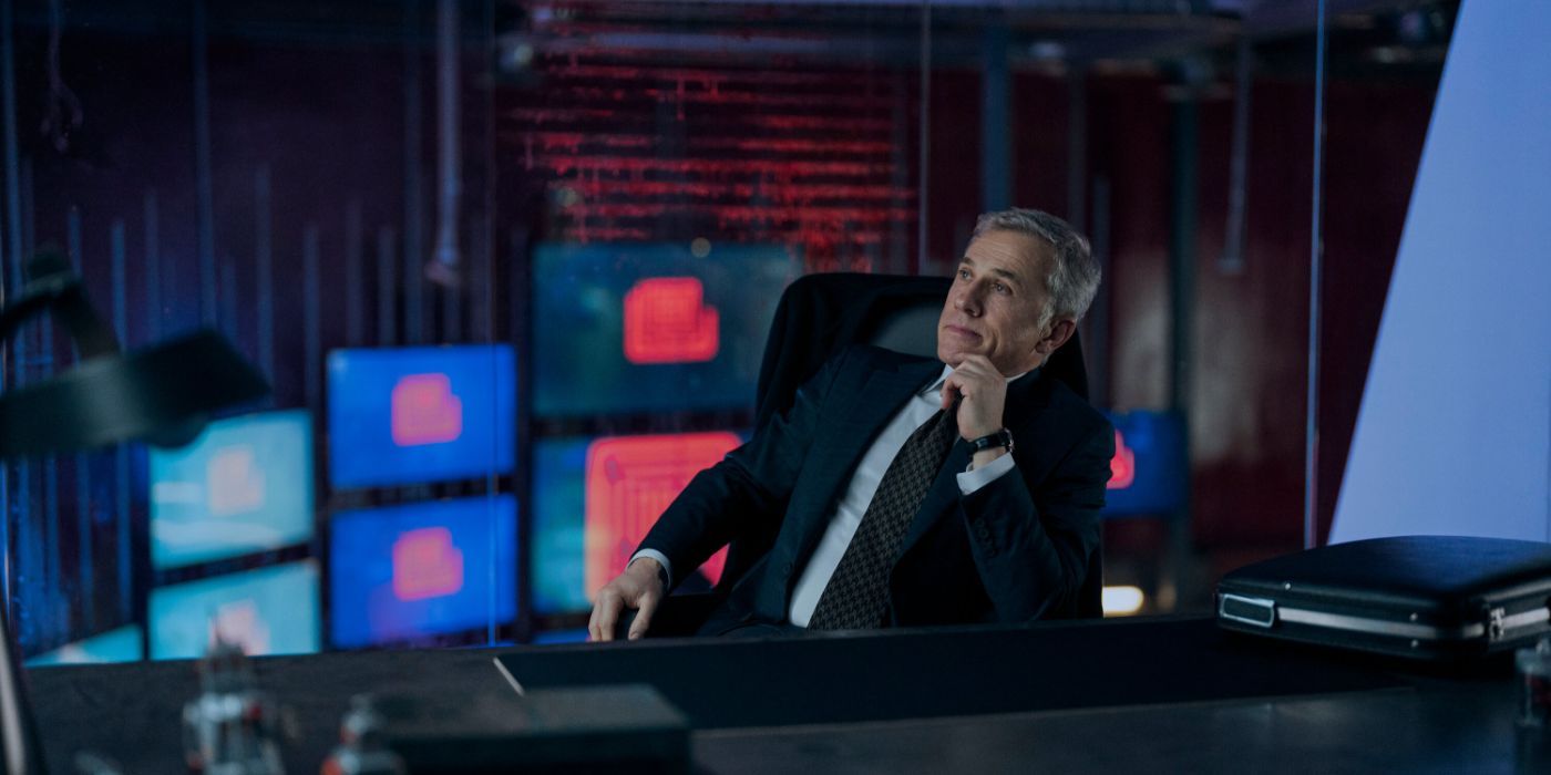 Christoph Waltz plays the creepy Regus Patoff in The Consultant.