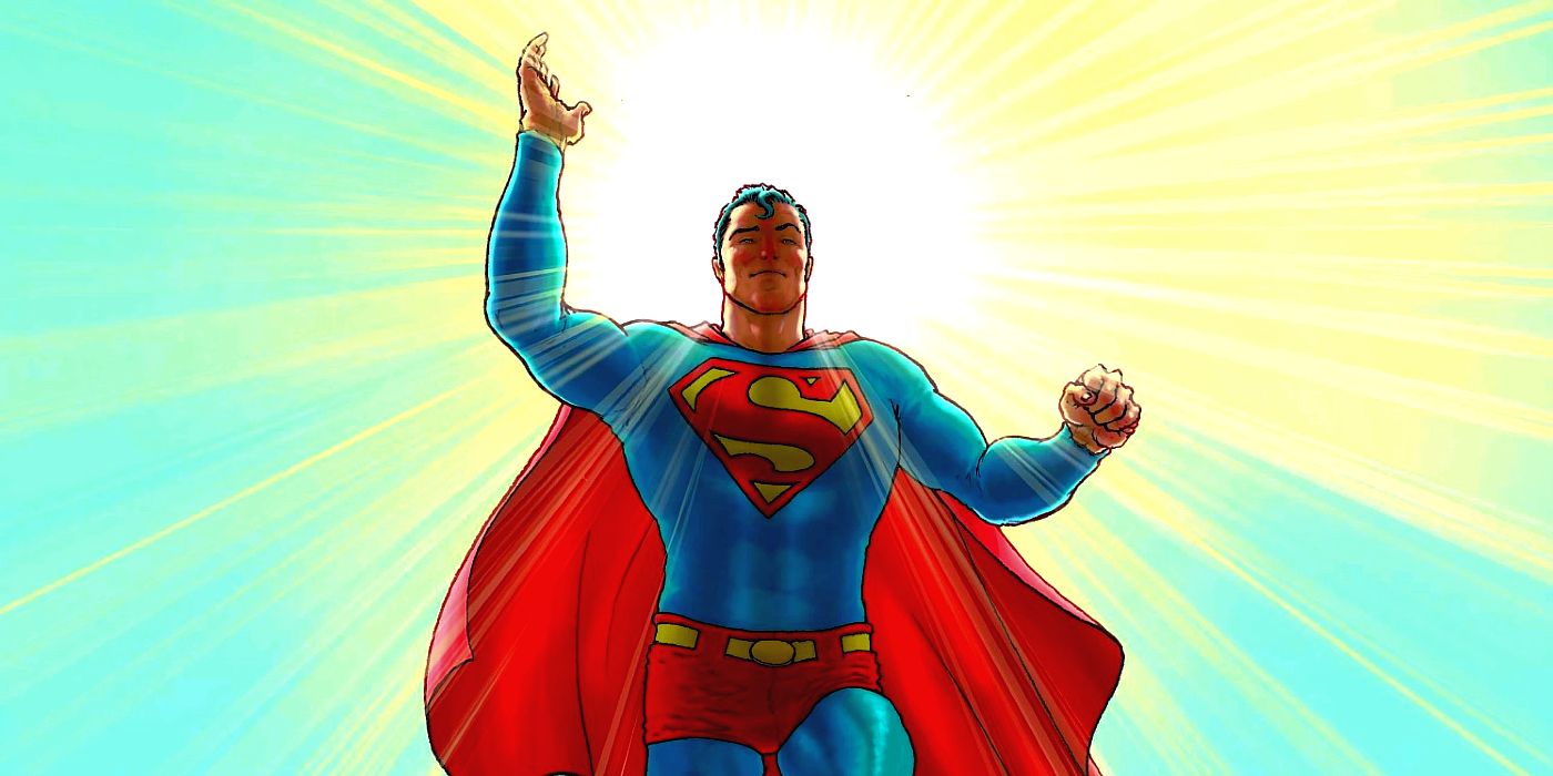 Clark Kent wears his Superman suit in DC Comics' All-Star Superman series.