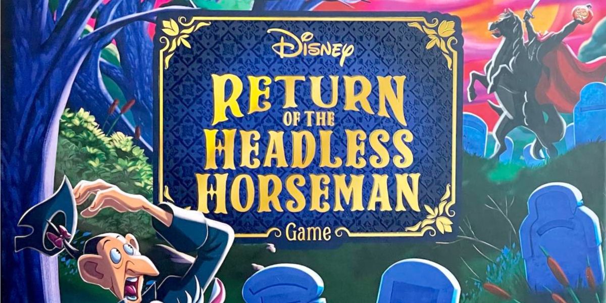 Tampa do jogo de tabuleiro Return Of The Headless Horseman com Ichobad and the Headless Horseman