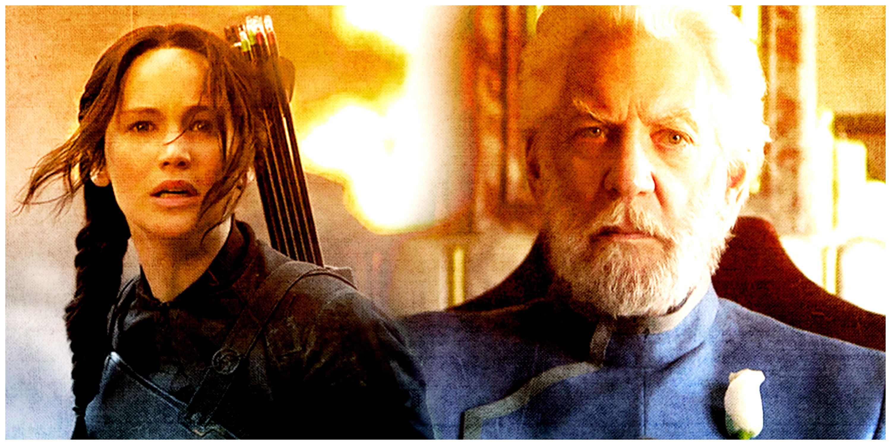 Katniss Everdeen and President Snow